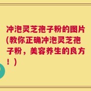 冲泡灵芝孢子粉的图片(教你正确冲泡灵芝孢子粉，美容养生的良方！)