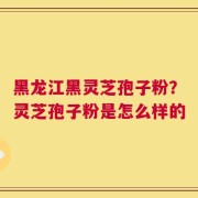 黑龙江黑灵芝孢子粉？灵芝孢子粉是怎么样的
