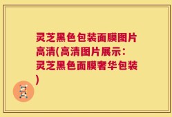 灵芝黑色包装面膜图片高清(高清图片展示：灵芝黑色面膜奢华包装)