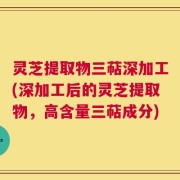 灵芝提取物三萜深加工(深加工后的灵芝提取物，高含量三萜成分)