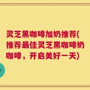 灵芝黑咖啡加奶推荐(推荐最佳灵芝黑咖啡奶咖啡，开启美好一天)