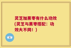 灵芝加黑枣有什么功效(灵芝与黑枣搭配：功效大不同！)