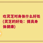 吃灵芝对身体什么好处(灵芝的好处：提高身体健康)