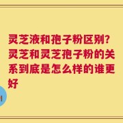 灵芝液和孢子粉区别？灵芝和灵芝孢子粉的关系到底是怎么样的谁更好