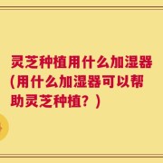 灵芝种植用什么加湿器(用什么加湿器可以帮助灵芝种植？)