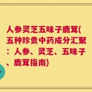 人参灵芝五味子鹿茸(五种珍贵中药成分汇聚：人参、灵芝、五味子、鹿茸指南)
