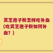 灵芝孢子粉怎样吃补血(吃灵芝孢子粉如何补血？)