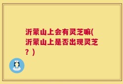 沂蒙山上会有灵芝嘛(沂蒙山上是否出现灵芝？)