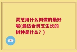 灵芝用什么树做的最好呢(最适合灵芝生长的树种是什么？)
