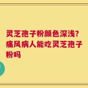 灵芝孢子粉颜色深浅？痛风病人能吃灵芝孢子粉吗