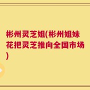 彬州灵芝姐(彬州姐妹花把灵芝推向全国市场)