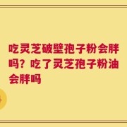 吃灵芝破壁孢子粉会胖吗？吃了灵芝孢子粉油会胖吗