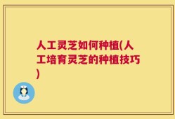 人工灵芝如何种植(人工培育灵芝的种植技巧)