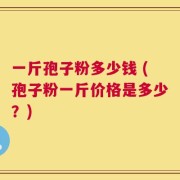 一斤孢子粉多少钱 (孢子粉一斤价格是多少？)