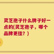 灵芝孢子什么牌子好一点的(灵芝孢子，哪个品牌更佳？)