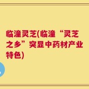 临潼灵芝(临潼“灵芝之乡”突显中药材产业特色)