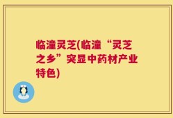 临潼灵芝(临潼“灵芝之乡”突显中药材产业特色)