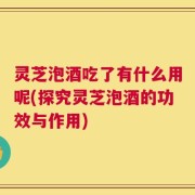 灵芝泡酒吃了有什么用呢(探究灵芝泡酒的功效与作用)