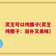 灵芝可以炖腰子(灵芝炖腰子：滋补又美味)