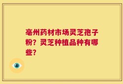 亳州药材市场灵芝孢子粉？灵芝种植品种有哪些？