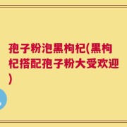 孢子粉泡黑枸杞(黑枸杞搭配孢子粉大受欢迎)