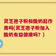 灵芝孢子粉和酸奶起作用吗(灵芝孢子粉加入酸奶有益健康吗？)