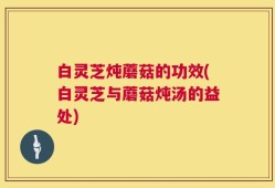 白灵芝炖蘑菇的功效(白灵芝与蘑菇炖汤的益处)