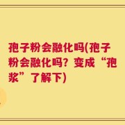 孢子粉会融化吗(孢子粉会融化吗？变成“孢浆”了解下)