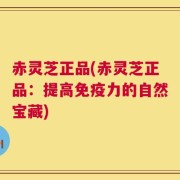赤灵芝正品(赤灵芝正品：提高免疫力的自然宝藏)