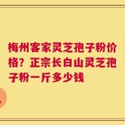 梅州客家灵芝孢子粉价格？正宗长白山灵芝孢子粉一斤多少钱
