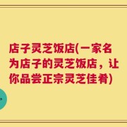 店子灵芝饭店(一家名为店子的灵芝饭店，让你品尝正宗灵芝佳肴)