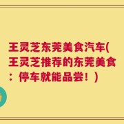 王灵芝东莞美食汽车(王灵芝推荐的东莞美食：停车就能品尝！)