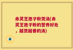 赤灵芝孢子粉煲汤(赤灵芝孢子粉的营养好处，越煲越香的汤)