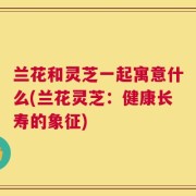 兰花和灵芝一起寓意什么(兰花灵芝：健康长寿的象征)
