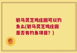驸马灵芝鸡庄园可以钓鱼么(驸马灵芝鸡庄园是否有钓鱼项目？)