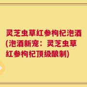 灵芝虫草红参枸杞泡酒(泡酒新宠：灵芝虫草红参枸杞顶级酿制)