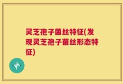 灵芝孢子菌丝特征(发现灵芝孢子菌丝形态特征)