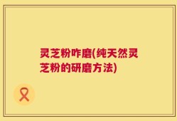 灵芝粉咋磨(纯天然灵芝粉的研磨方法)
