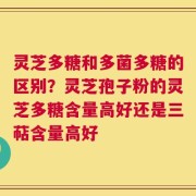灵芝多糖和多菌多糖的区别？灵芝孢子粉的灵芝多糖含量高好还是三萜含量高好