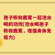 孢子粉和鹿茸一起泡水喝的功效(泡水喝孢子粉和鹿茸，增强身体免疫力)