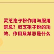 灵芝孢子粉作用与服用禁忌？灵芝孢子粉的功效、作用及禁忌是什么