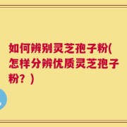 如何辨别灵芝孢子粉(怎样分辨优质灵芝孢子粉？)