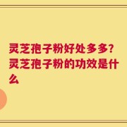 灵芝孢子粉好处多多？灵芝孢子粉的功效是什么