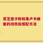 灵芝孢子粉和麦卢卡蜂蜜的功效及搭配方法