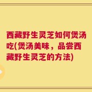 西藏野生灵芝如何煲汤吃(煲汤美味，品尝西藏野生灵芝的方法)