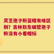 灵芝孢子粉蓝帽有啥区别？吉林敖东破壁孢子粉没有小看帽标