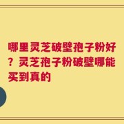 哪里灵芝破壁孢子粉好？灵芝孢子粉破壁哪能买到真的