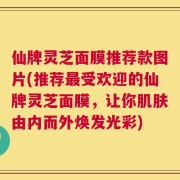 仙牌灵芝面膜推荐款图片(推荐最受欢迎的仙牌灵芝面膜，让你肌肤由内而外焕发光彩)