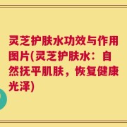 灵芝护肤水功效与作用图片(灵芝护肤水：自然抚平肌肤，恢复健康光泽)