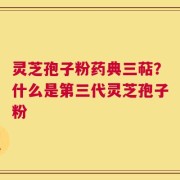 灵芝孢子粉药典三萜？什么是第三代灵芝孢子粉